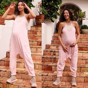 Free people x hatch maternity hot shot onesie